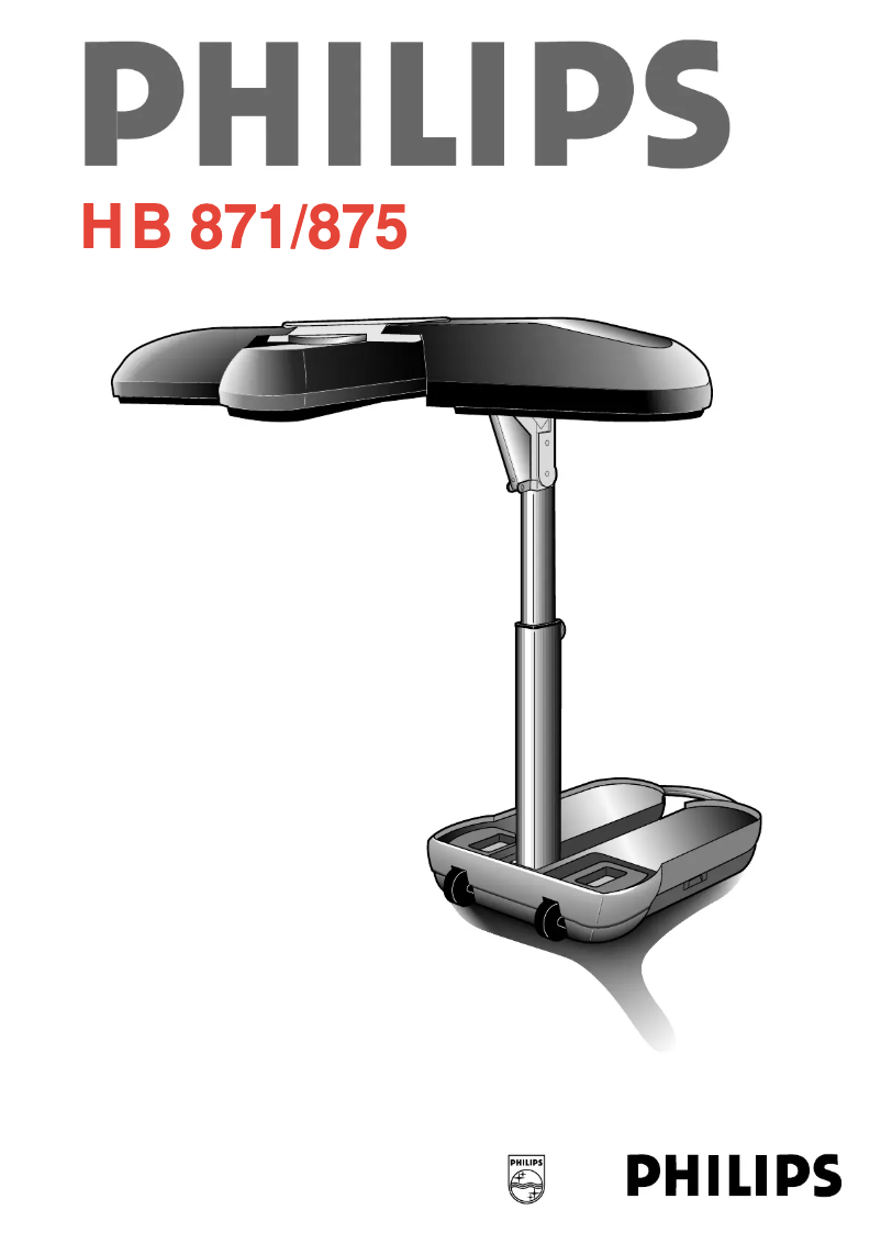 Page n°1 - Manuel utilisateur Philips HB 871