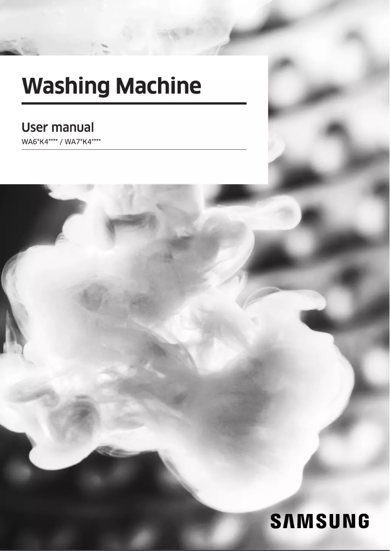 Page 1 de la notice Manuel utilisateur Samsung WA70K4020HP