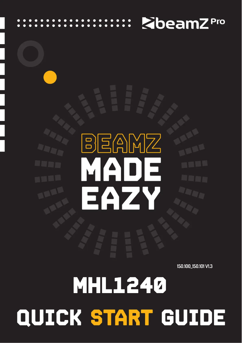 Page n°1 - Guide de démarrage rapide BeamZ MHL1240