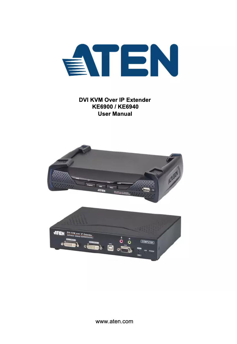 Image de la première page du manuel de l'appareil KE6940R