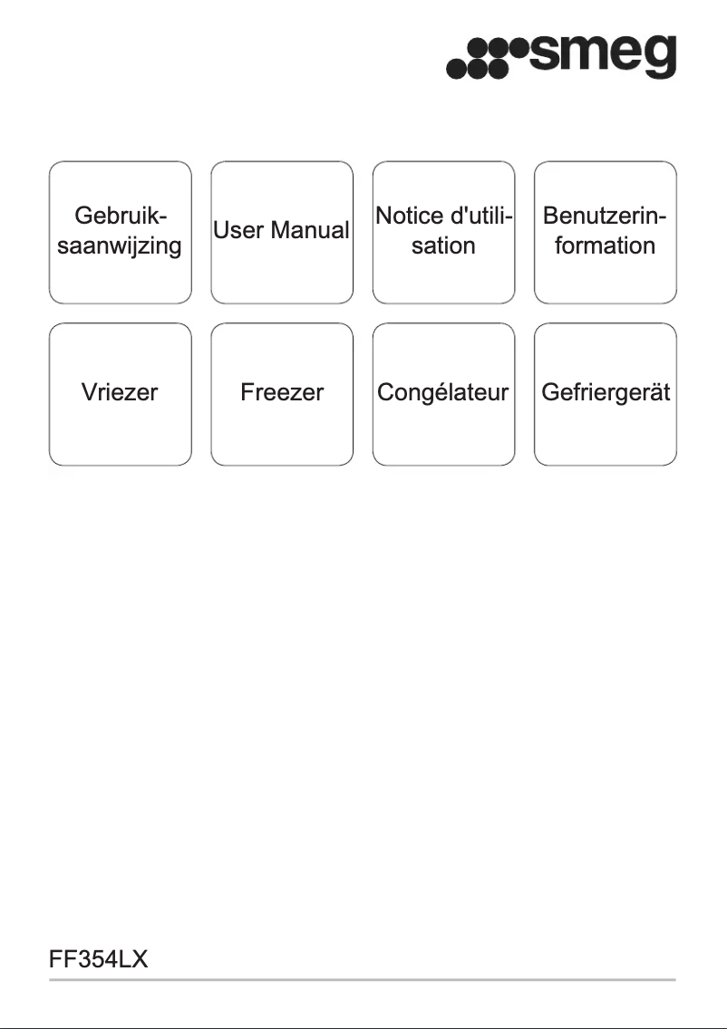 Page 1 de la notice Manuel utilisateur Smeg FF354LX