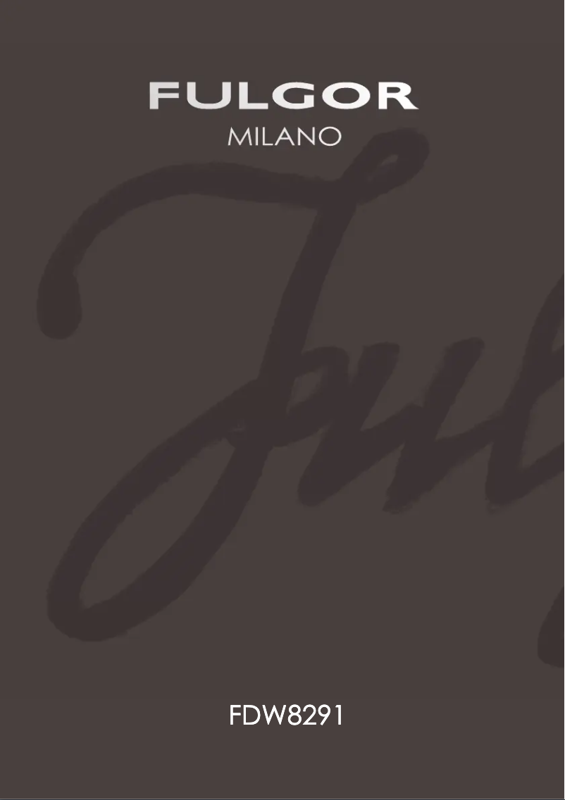 Imagen de la primera página del manual del dispositivo FDW 8291.1