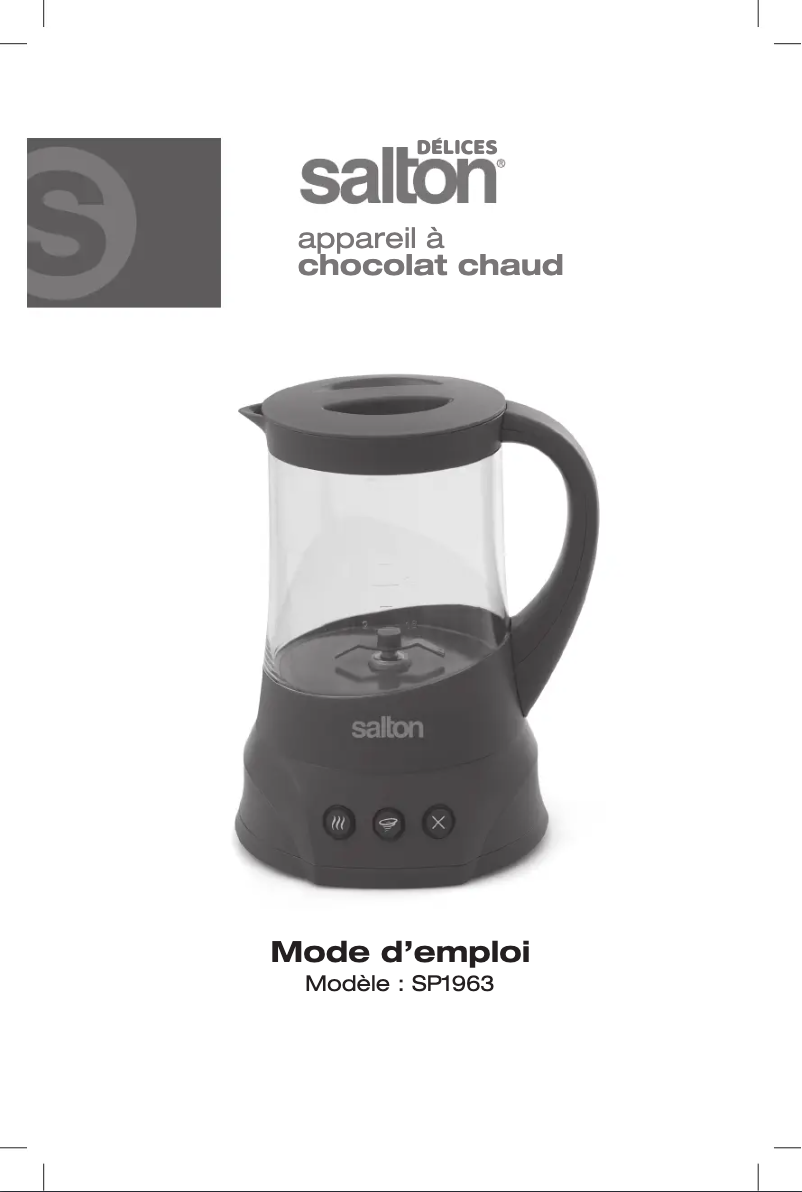 Página 1 del manual Manual de usuario Salton SP1963