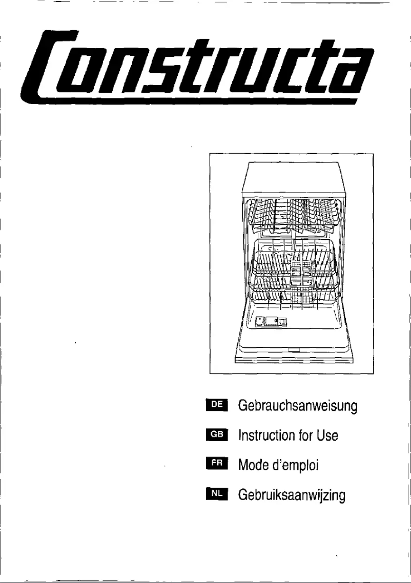 Page n°1 - Manuel utilisateur Constructa CG 560J9