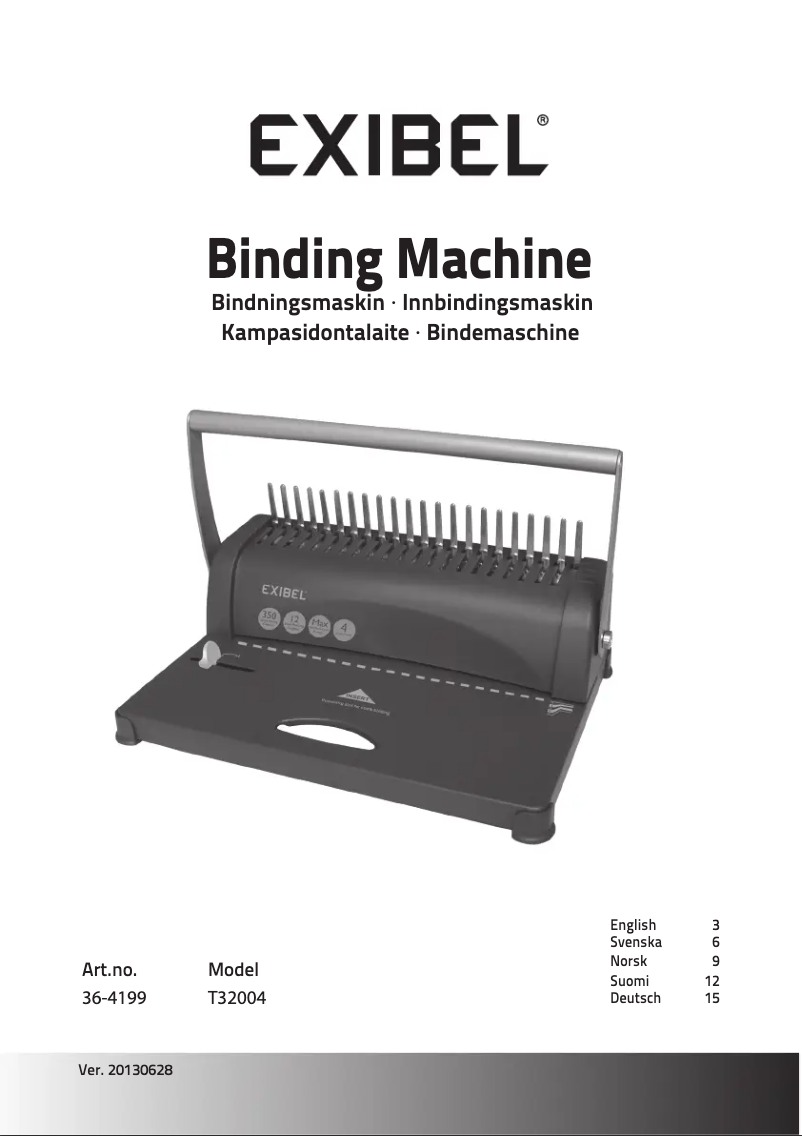 Page 1 de la notice Manuel utilisateur Exibel T32004