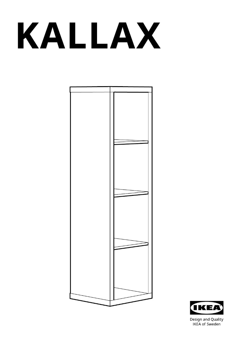 Image de la première page du manuel de l'appareil KALLAX 404.779.34