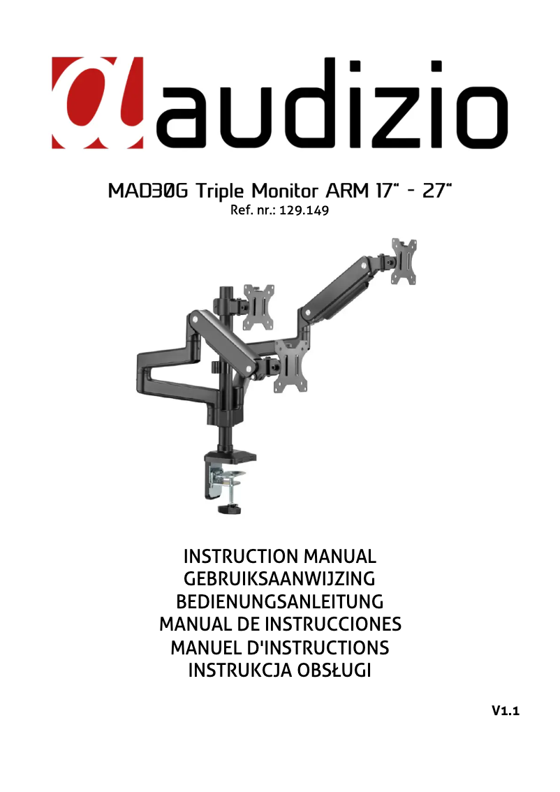 Page n°1 - Manuel utilisateur Audizio MAD30G