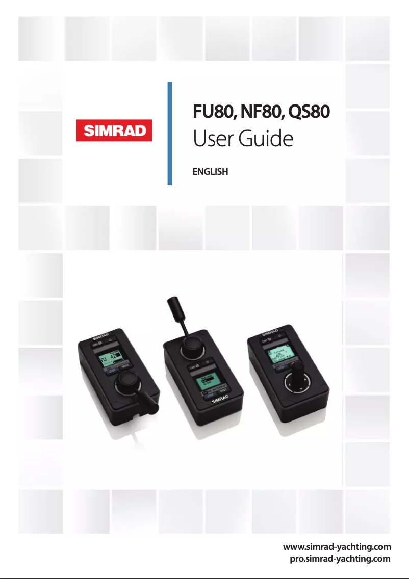 Page 1 de la notice Manuel utilisateur Simrad U80