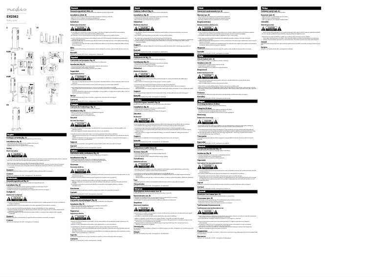 Page 1 de la notice Manuel utilisateur Nedis EXGS62