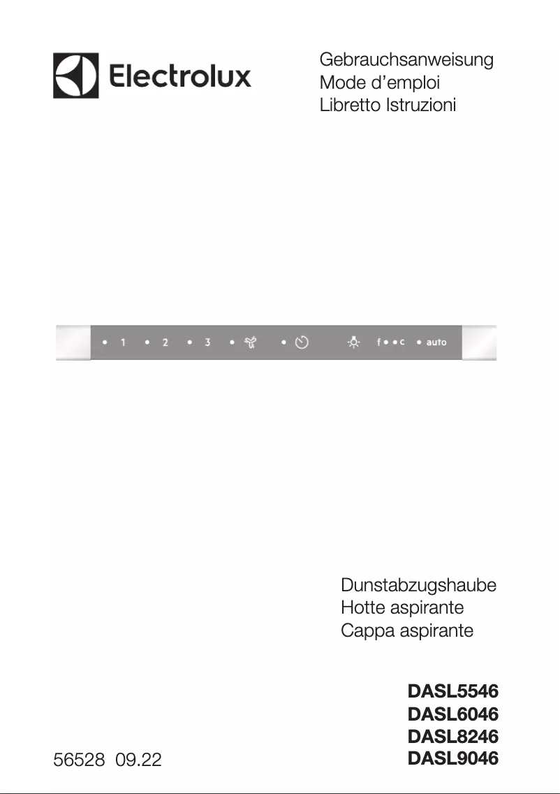 Page n°1 - Manuel utilisateur Electrolux DASL5546CN