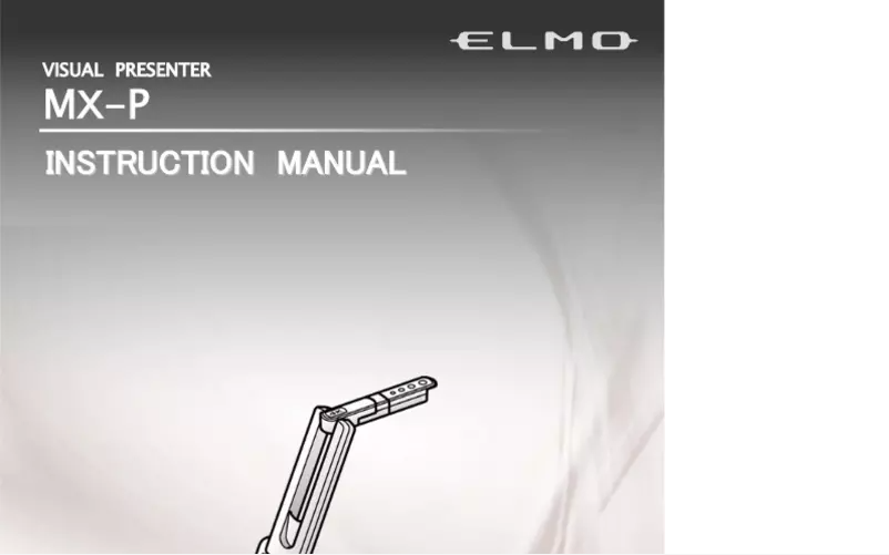 Page 1 de la notice Manuel utilisateur Elmo MX-P