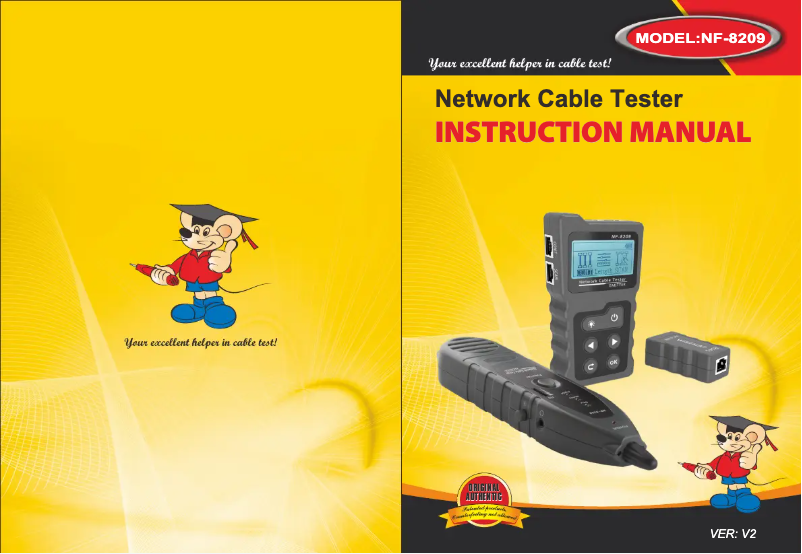 Page 1 de la notice Manuel utilisateur Noyafa NF-8209