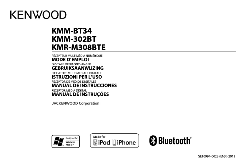 Página 1 del manual Manual de usuario Kenwood KMM-302BT