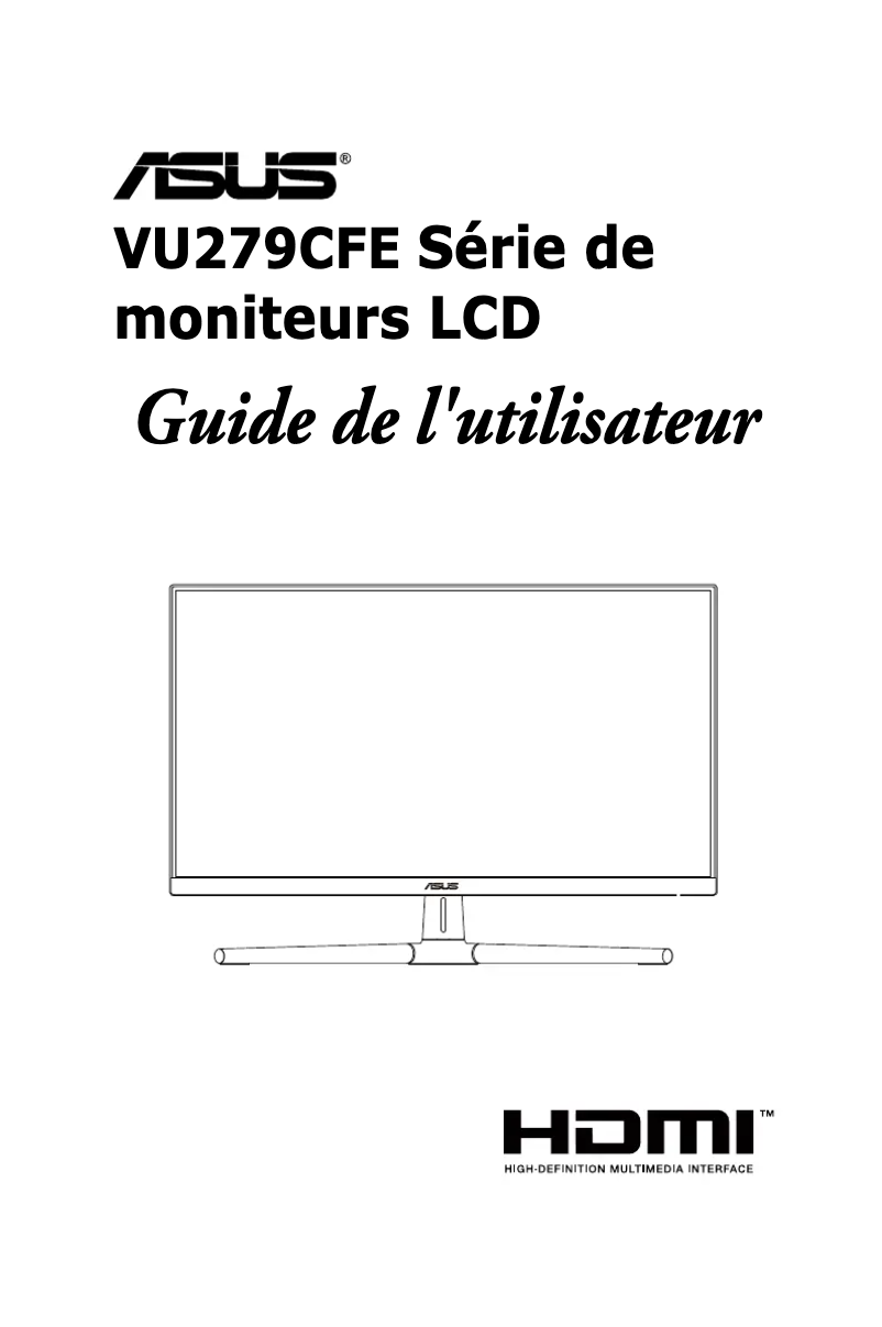Image de la première page du manuel de l'appareil VU279CFE