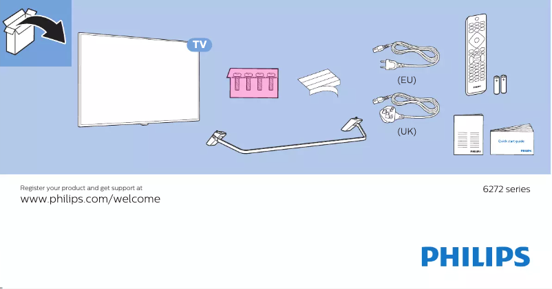 Image de la première page du manuel de l'appareil 50PUS6272