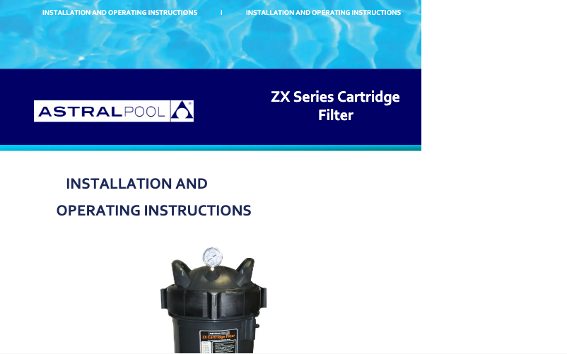 Image de la première page du manuel de l'appareil ZX 100