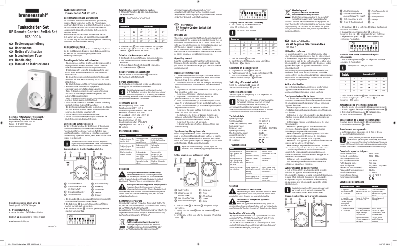 Page 1 de la notice Manuel utilisateur Brennenstuhl RCS 100 N