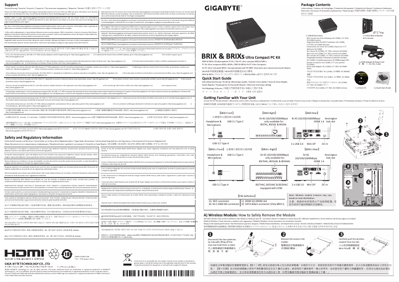 Página 1 del manual Manual de usuario Gigabyte BRIX GB-BSi5A-6200