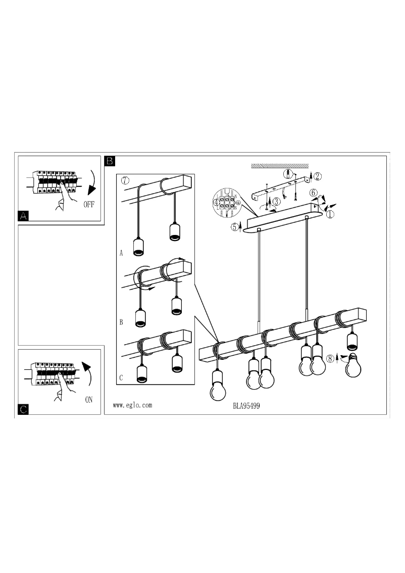 Page n°1 - Manuel utilisateur Eglo Townshend