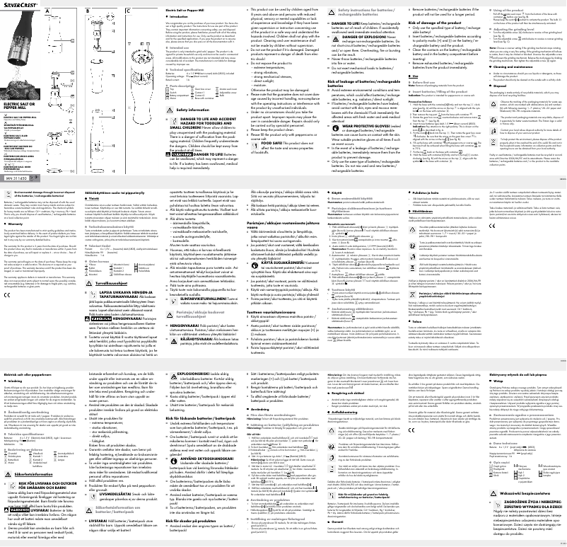 Page 1 de la notice Manuel utilisateur SilverCrest IAN 296812