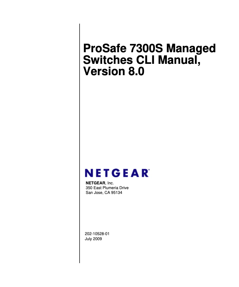 Page n°1 - Manuel utilisateur Netgear FSM7328PS