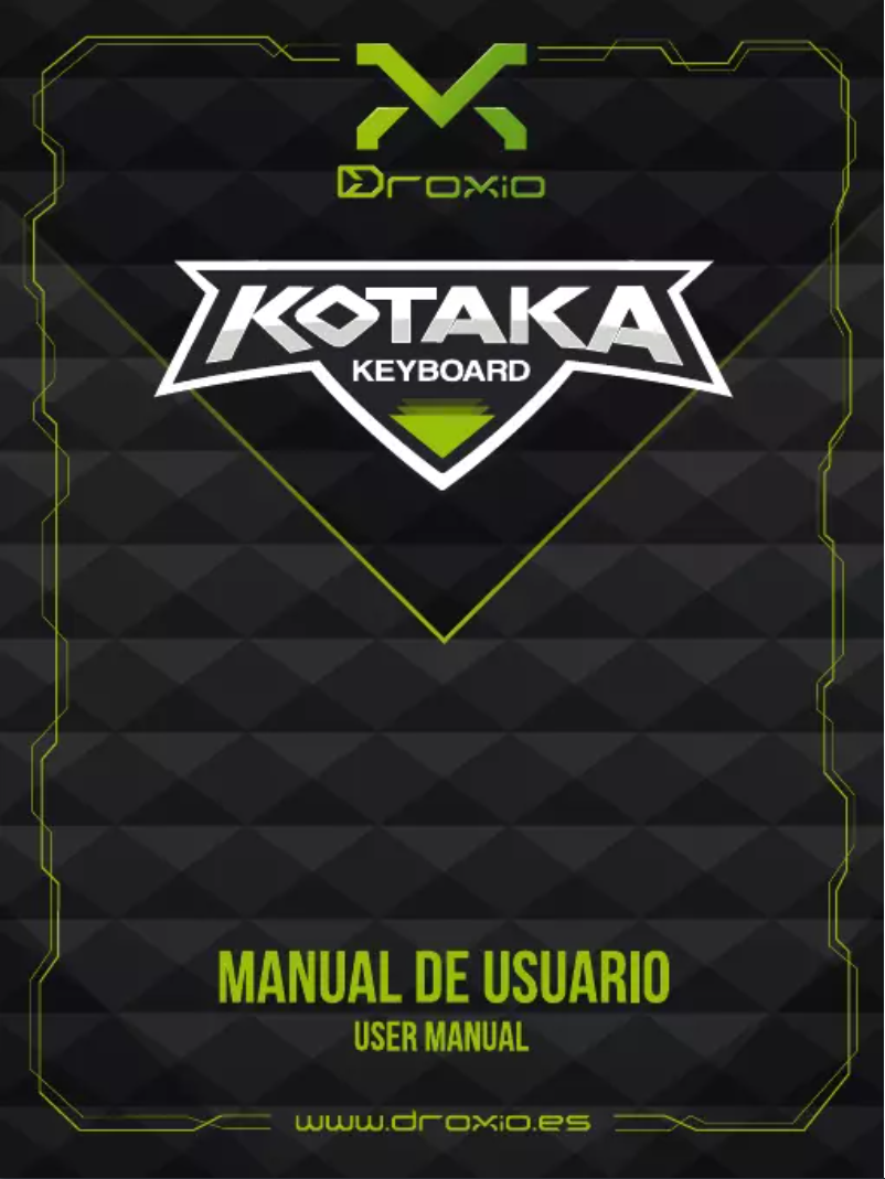 Page n°1 - Manuel utilisateur Droxio Kotaka