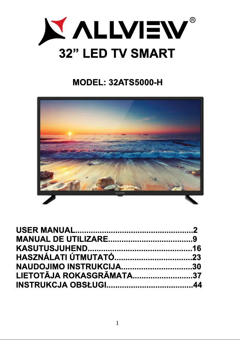 Page n°1 - Manuel utilisateur Allview 32ATS5000-H