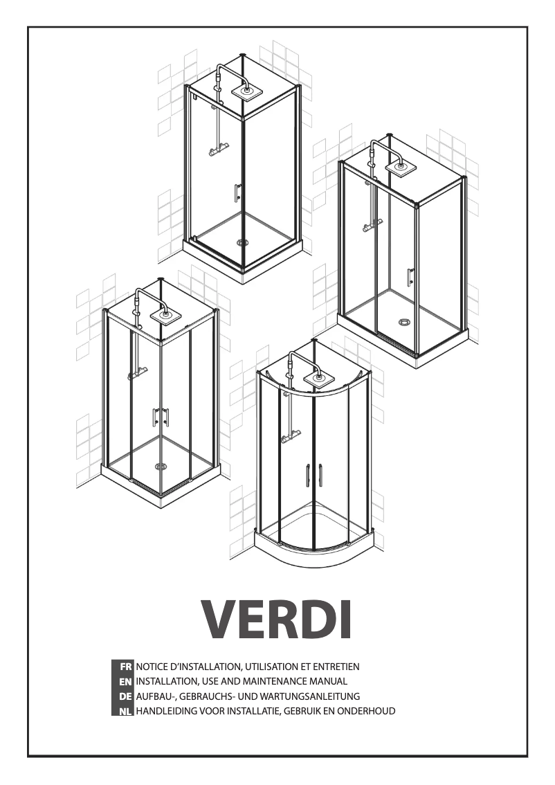 Page n°1 - Manuel utilisateur Novellini Verdi