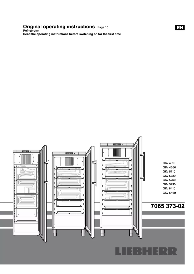 Page 1 de la notice Manuel utilisateur Liebherr GKv 5790-22
