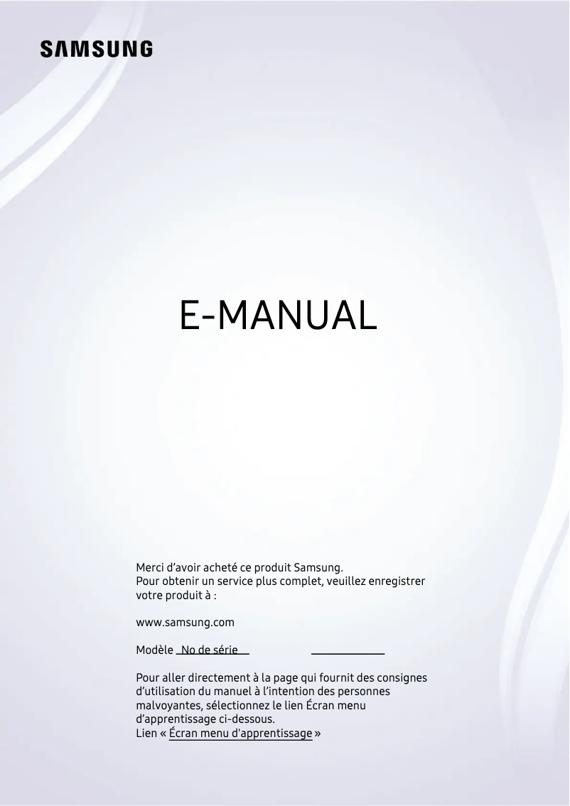 Page n°1 - Manuel utilisateur Samsung QN50Q80AAF