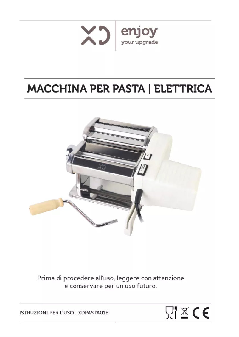 Page n°1 - Manuel utilisateur XD PASTA01E