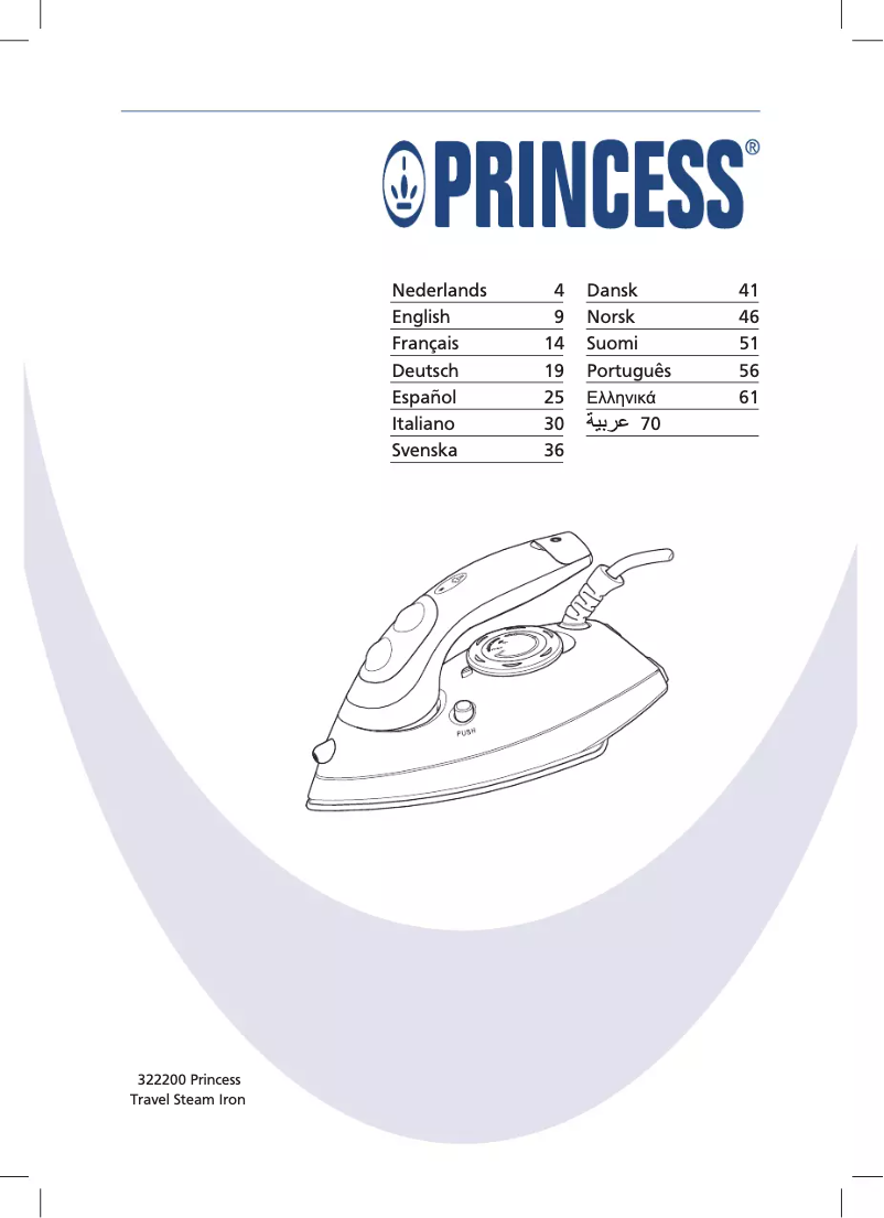 Page n°1 - Manuel utilisateur Princess 322200