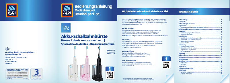 Page 1 de la notice Manuel utilisateur Easy Home GT-TBS-05