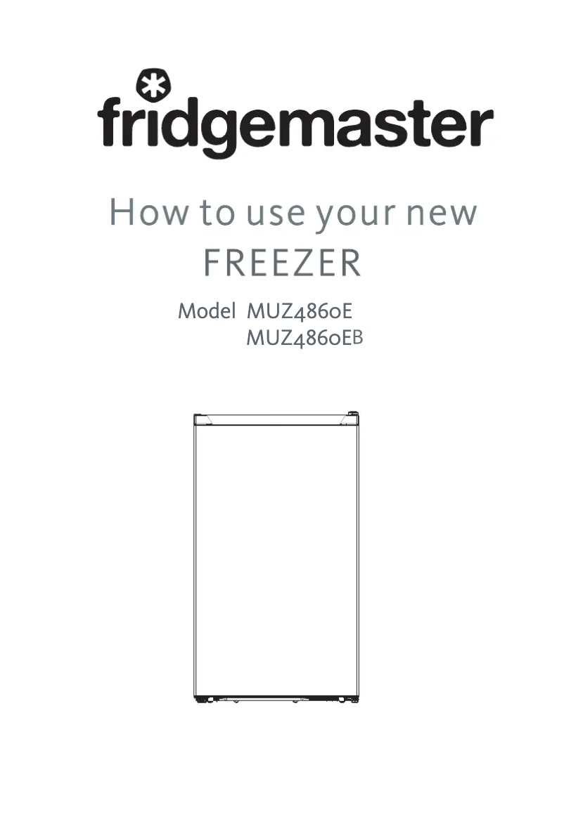Page n°1 - Manuel utilisateur Fridgemaster MUZ4860EB