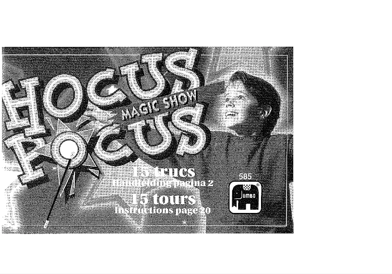 Imagen de la primera página del manual del dispositivo Hocus Pocus 15 tricks