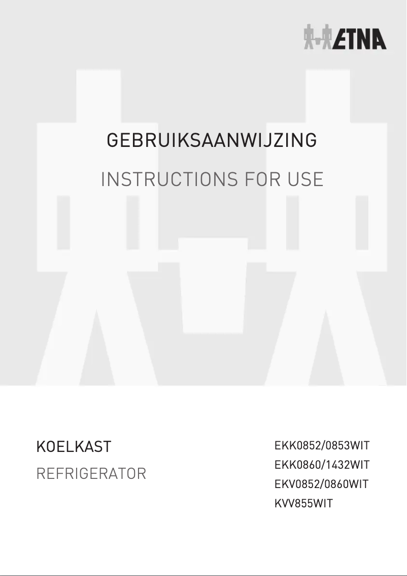 Image de la première page du manuel de l'appareil KVV855WIT