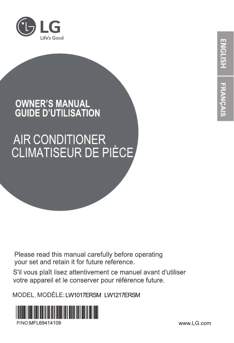 Page 1 de la notice Manuel utilisateur LG LW1017ERSM