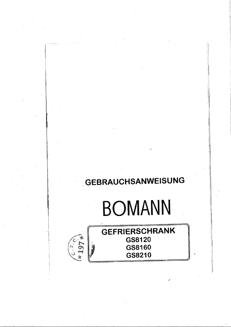 Image de la première page du manuel de l'appareil GS 8120