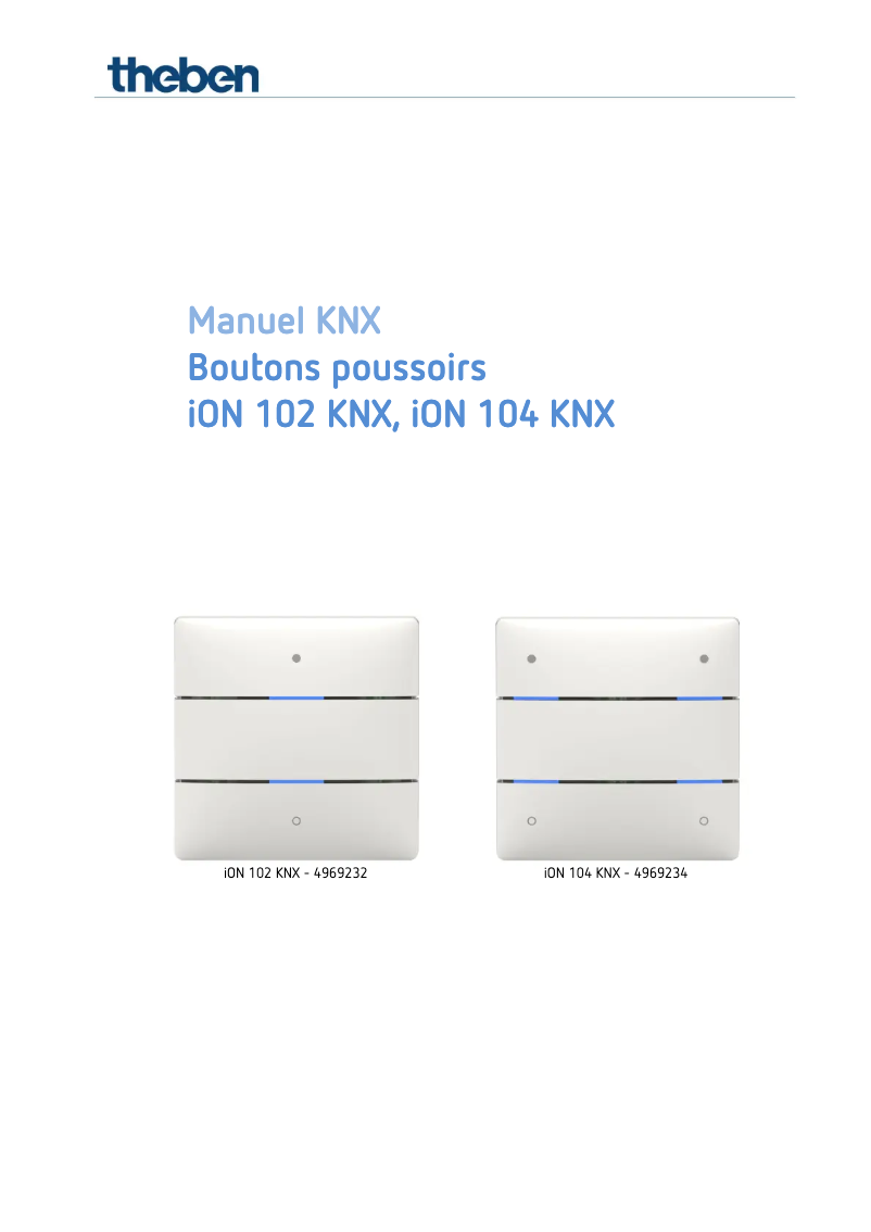 Image de la première page du manuel de l'appareil iON 104 KNX