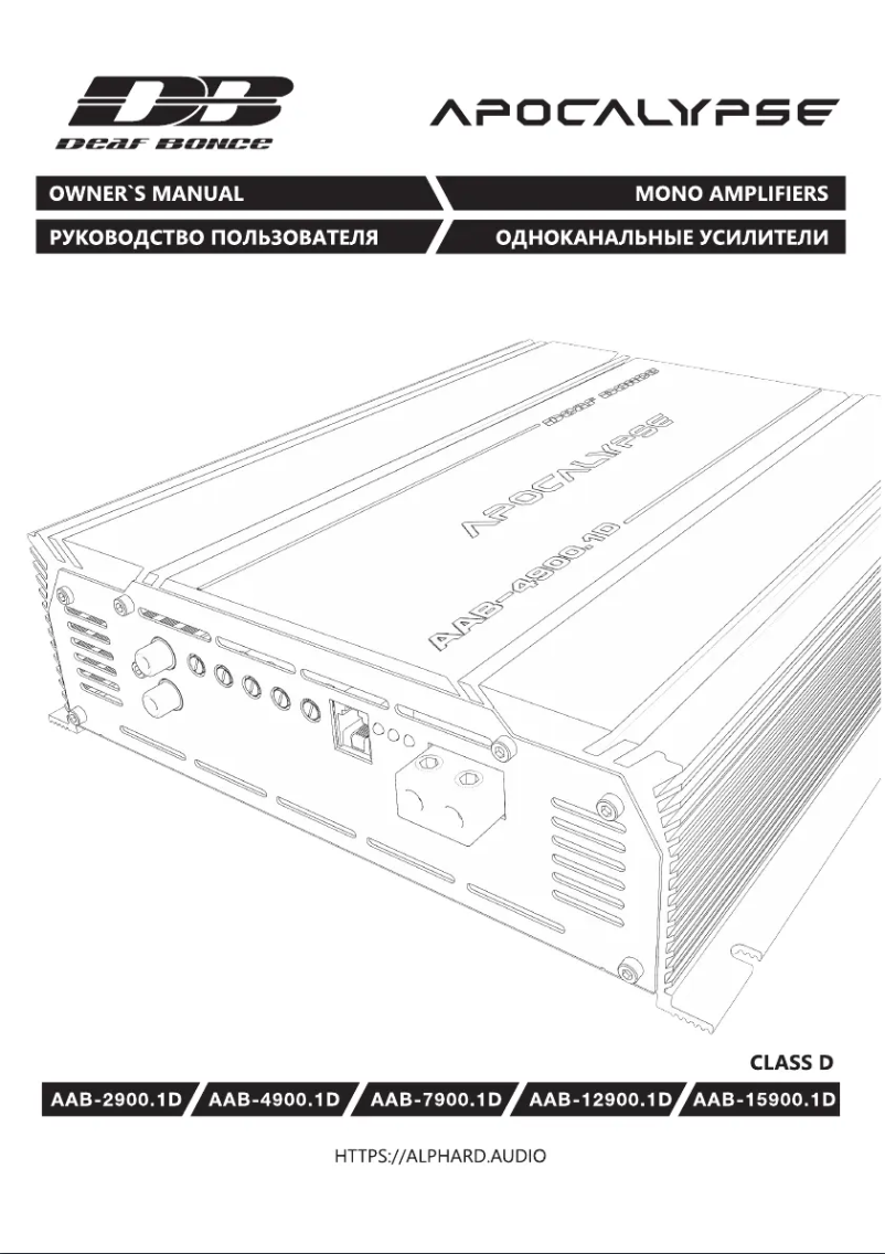 Page 1 de la notice Manuel utilisateur Deaf Bonce AAB-2900.1D