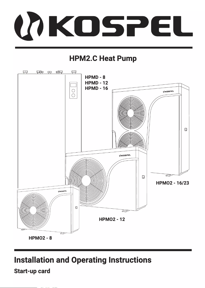 Page 1 de la notice Manuel utilisateur Kospel HPM2.C-8