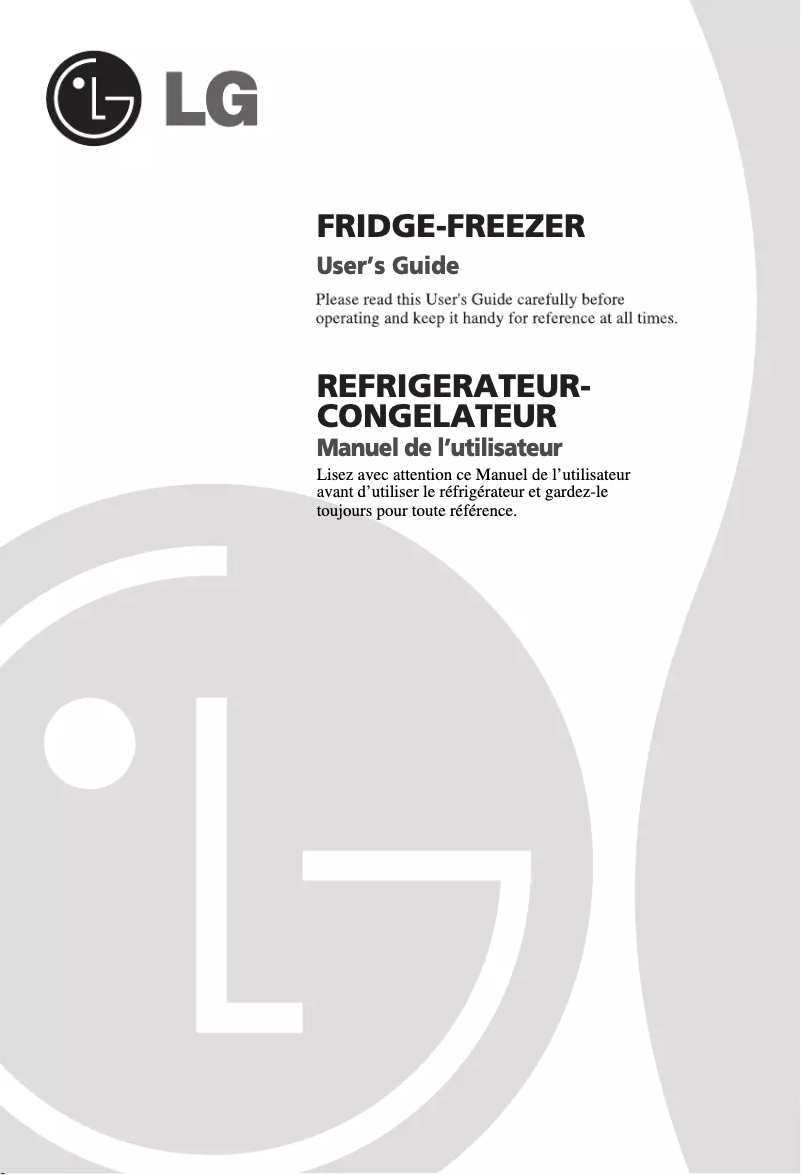 Image de la première page du manuel de l'appareil GC-B399BQ