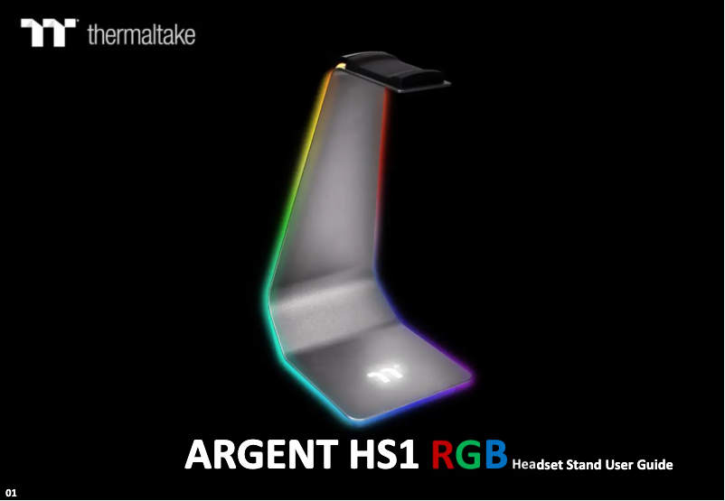 Page 1 de la notice Manuel utilisateur Thermaltake Argent HS1