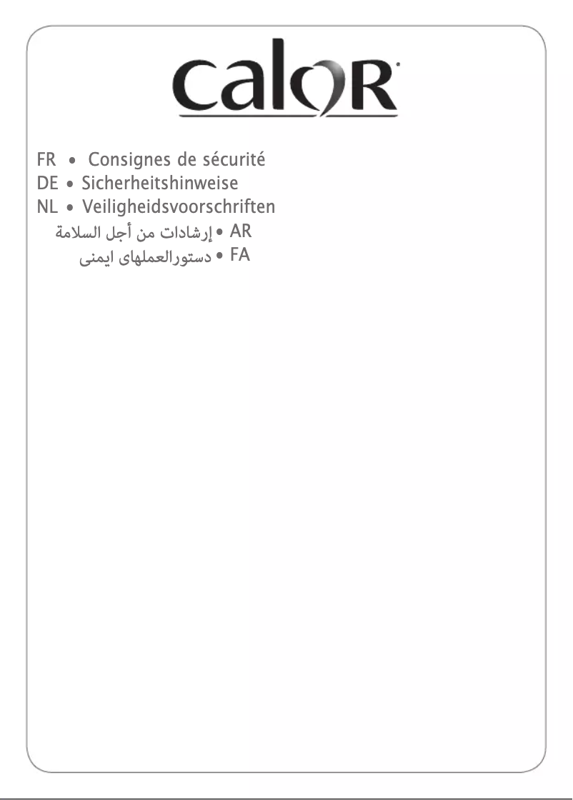 Page 1 de la notice Manuel utilisateur Calor Ultragliss Plus FV6830