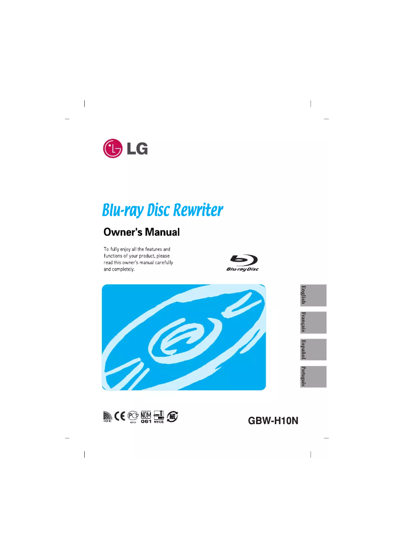 Page 1 de la notice Manuel utilisateur LG GBW-H10N