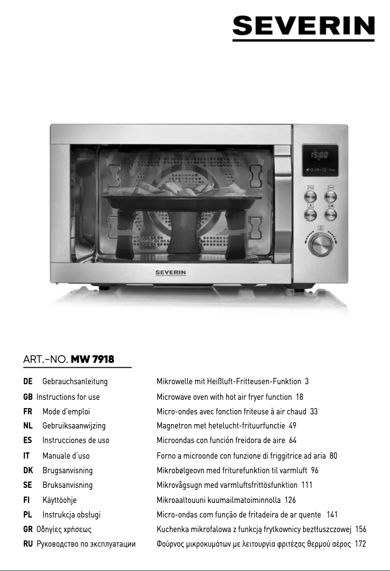 Image de la première page du manuel de l'appareil MW 7918