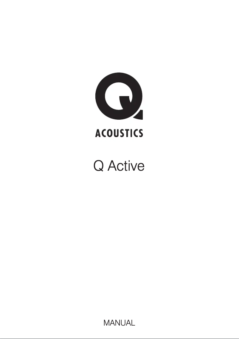 Page 1 de la notice Manuel utilisateur Q Acoustics Q Active 200