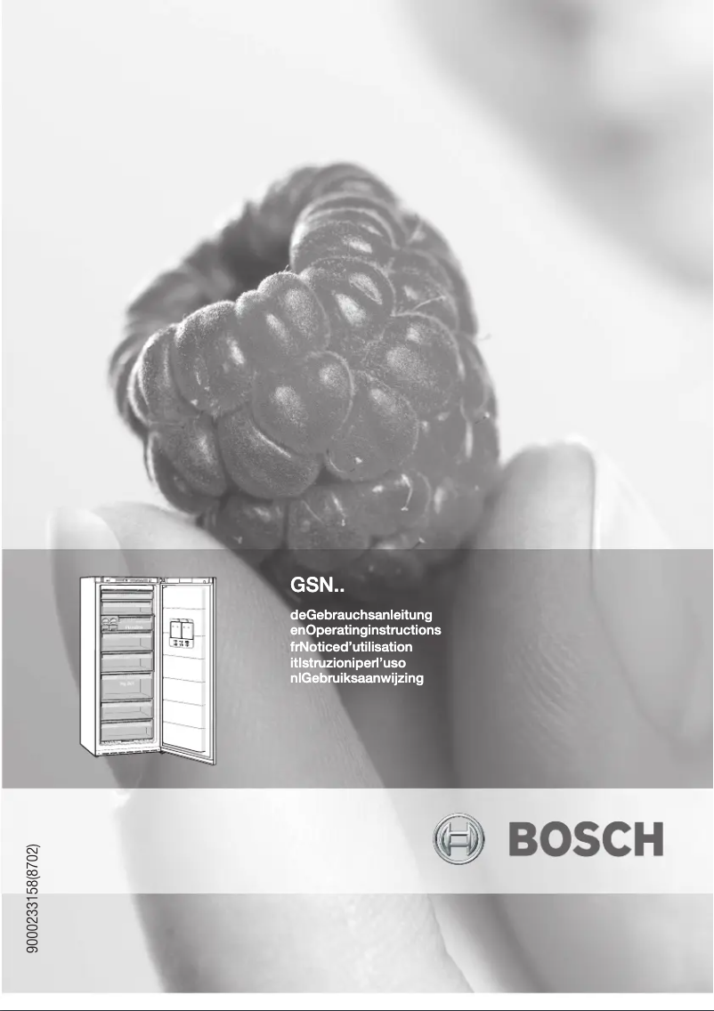 Page 1 de la notice Manuel utilisateur Bosch GSN32A80