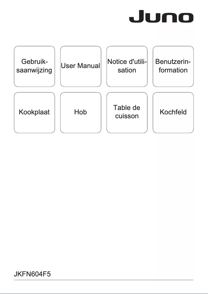 Image de la première page du manuel de l'appareil JKFN604F5