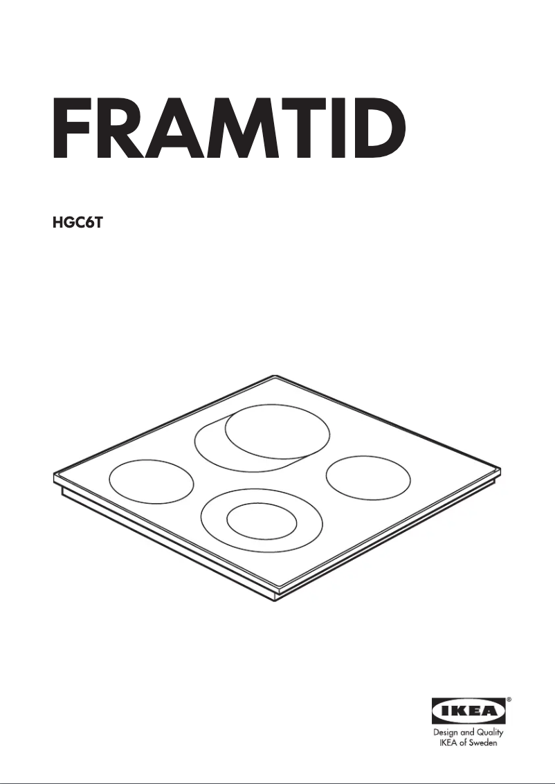 Image de la première page du manuel de l'appareil FRAMTID HGC 6T 59CM